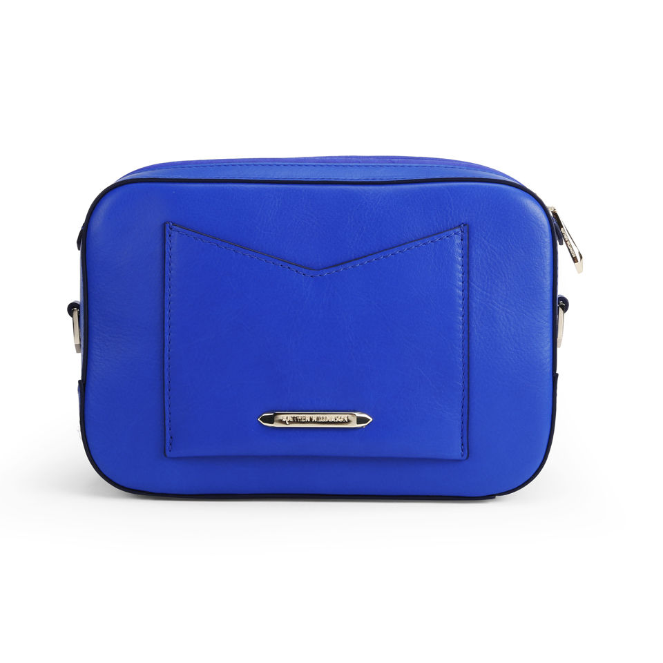 Matthew Williamson Women's Amelia Bejeweled Hand Through Leather Clutch/Cross Body Bag - Persian Blue