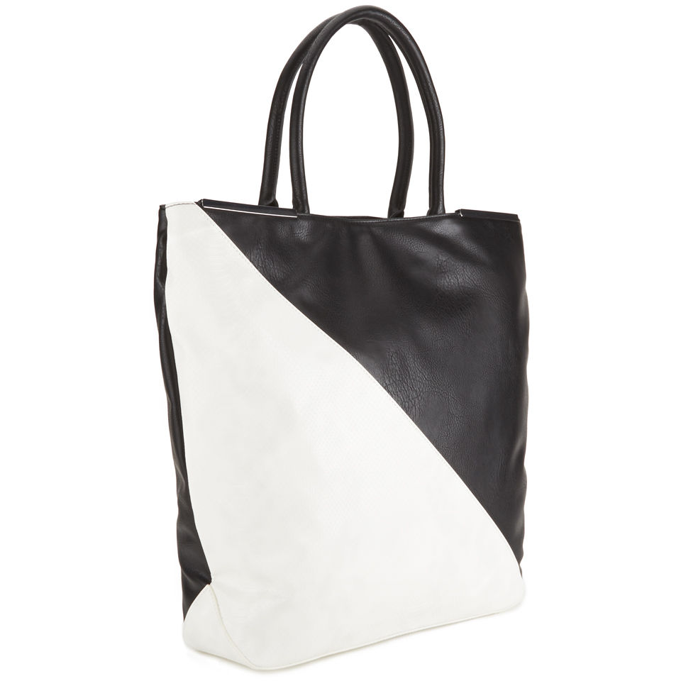 French Connection Women's Libby Tote Bag - Black/Summer White