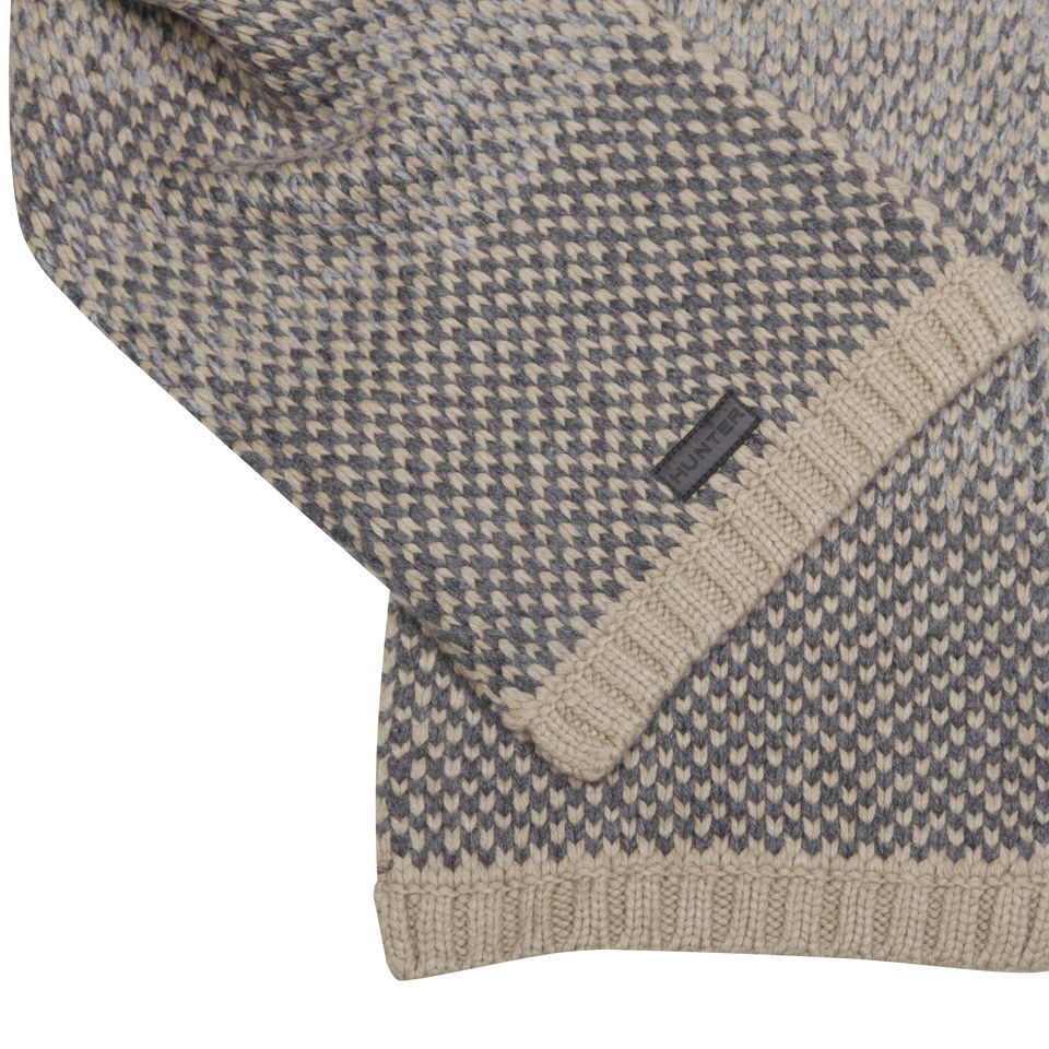 Hunter Women's Bird's Eye Scarf - Beige/Grey