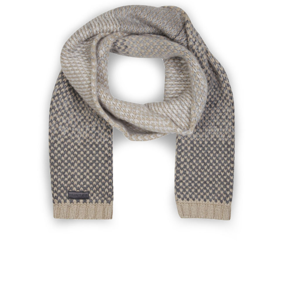 Hunter Women's Bird's Eye Scarf - Beige/Grey