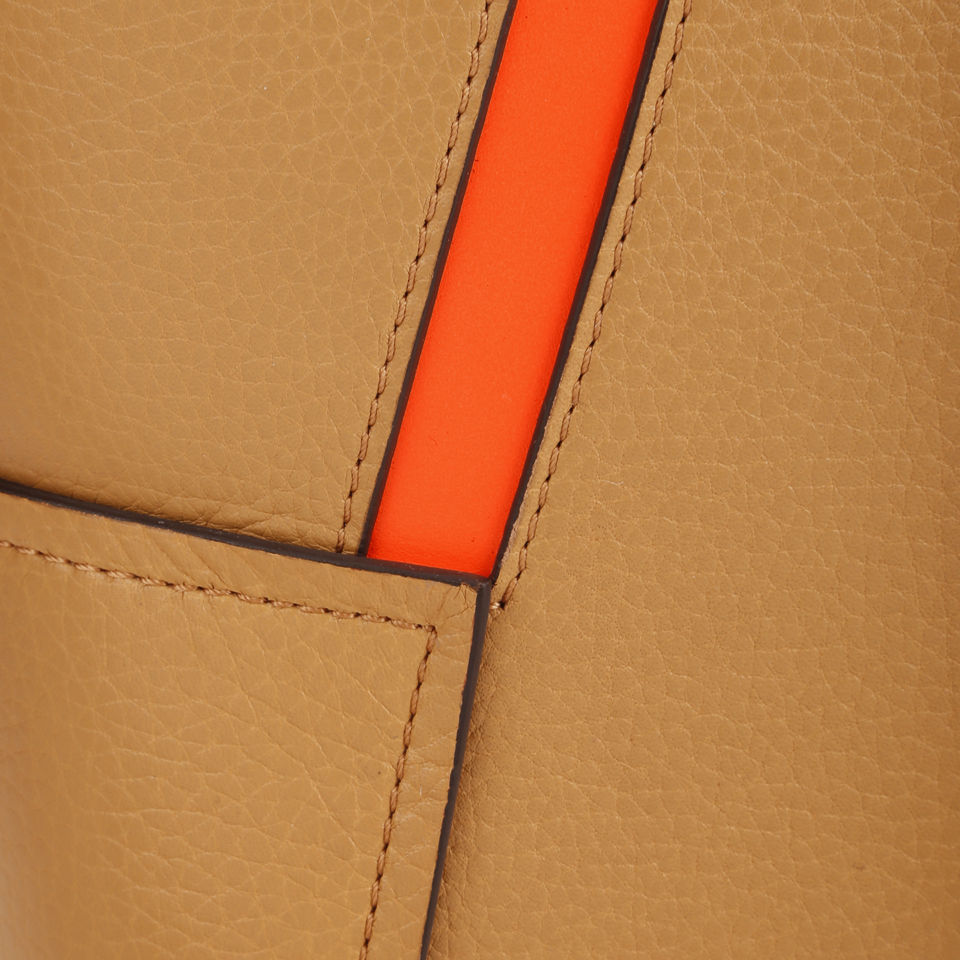 Matthew Williamson Women's Nomad Neon Handle Small Leather Tote Bag - Camel