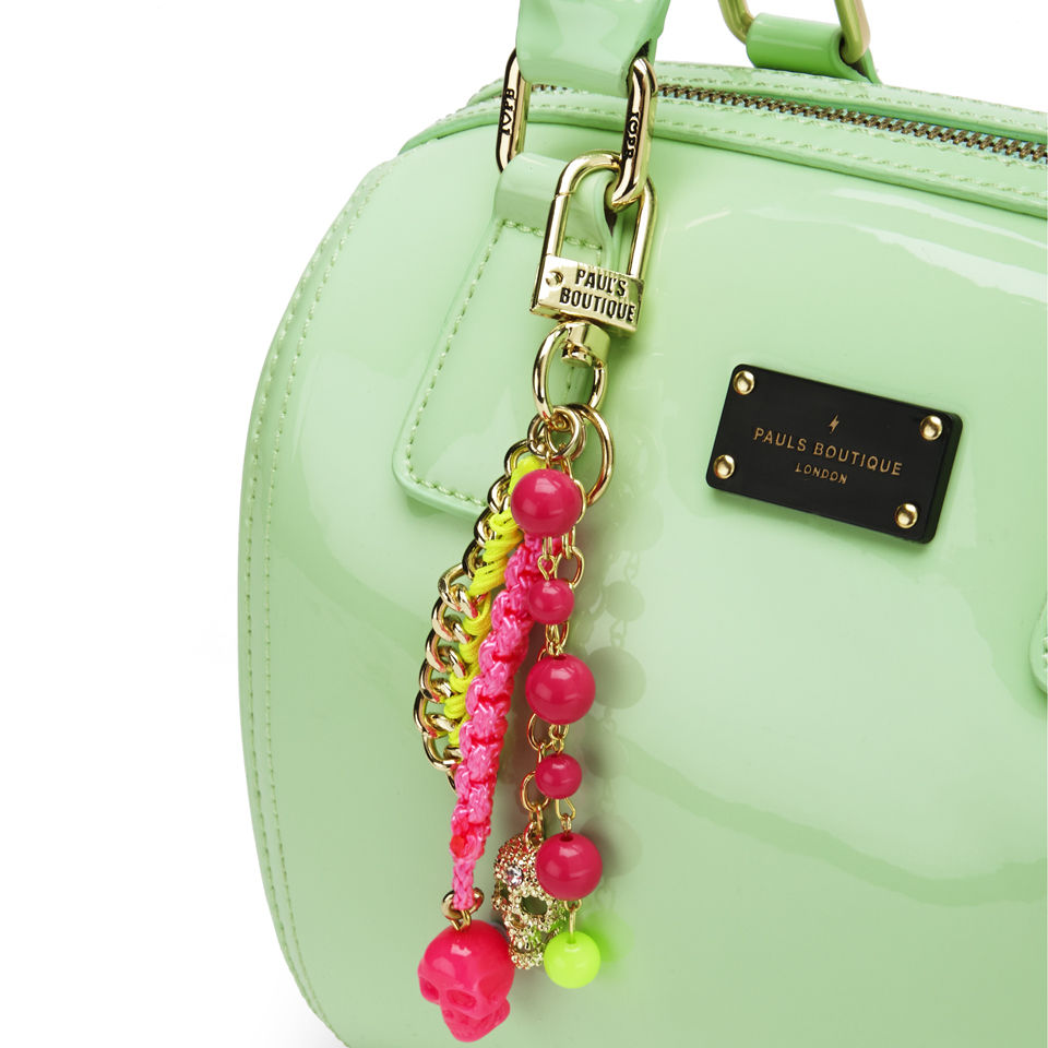  Paul's Boutique Millie Patent Bowler Bag - Mint Green