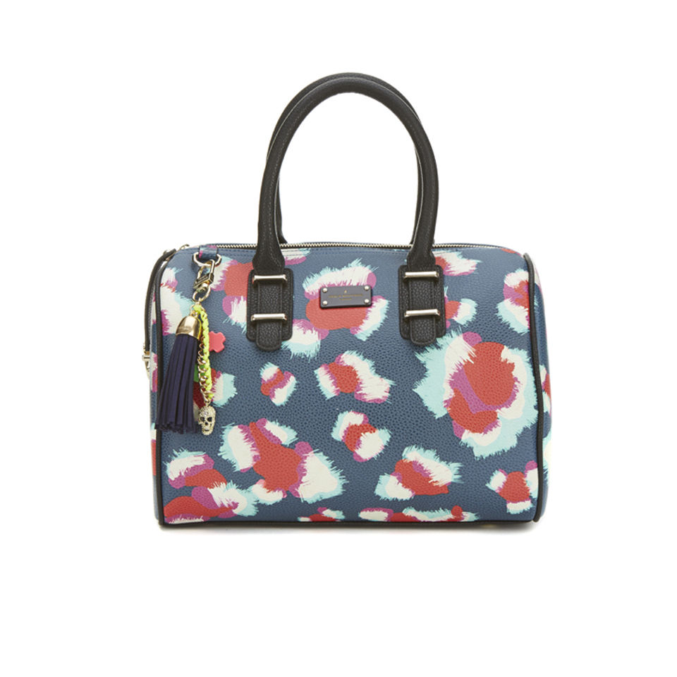 Paul's Boutique Molly Printed Bowler Bag - Sketchy Leopard