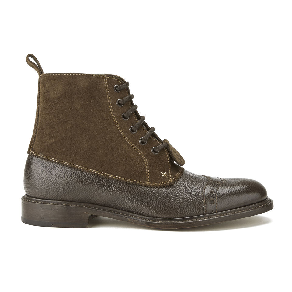 Vivienne Westwood x Barker Men's Leather/Suede Derby Boots - Walnut |  Coggles