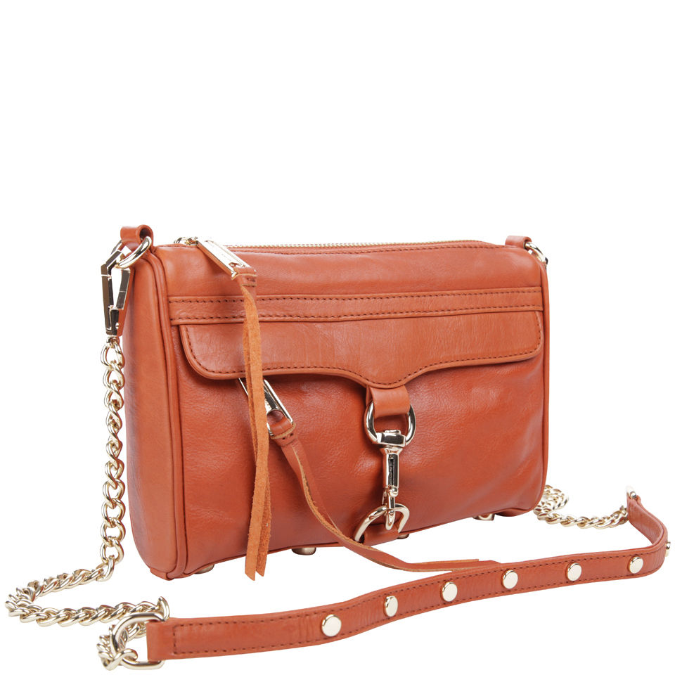 Rebecca Minkoff Mini Mac Leather Shoulder Bag Bittersweet