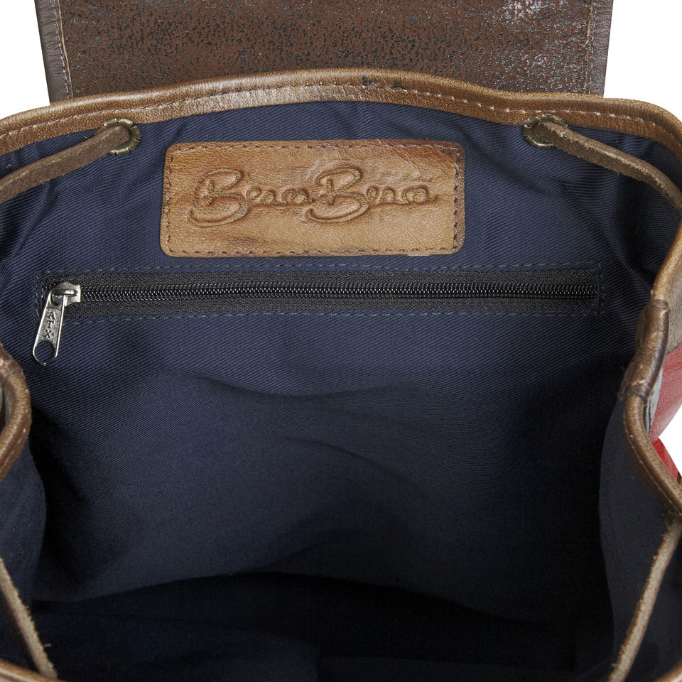 Beara Beara Mya Small Leather Backpack - Dark Red