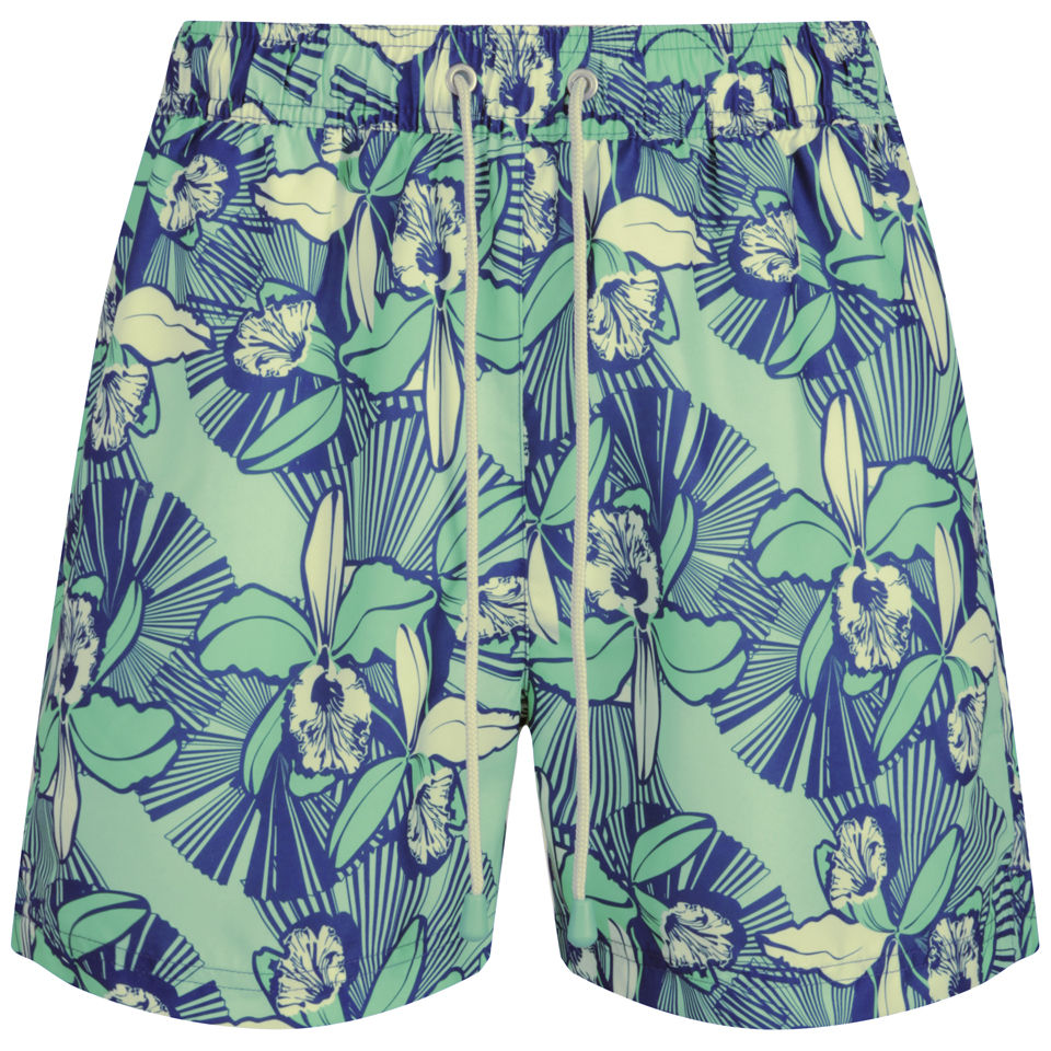 Oiler & Boiler Men's Tuckernuck Rio Classic Swim Shorts - Lemon Mint