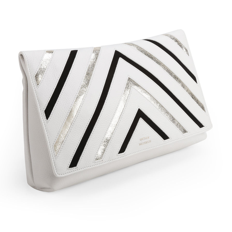 Matt silver clutch bag sales