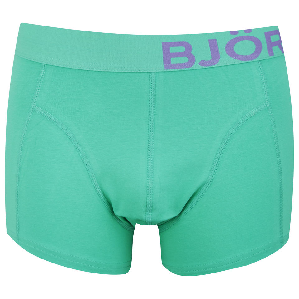 Bjorn Borg Seasonal Solids Men's Mid Tones Boxer Shorts - Mint Leaf