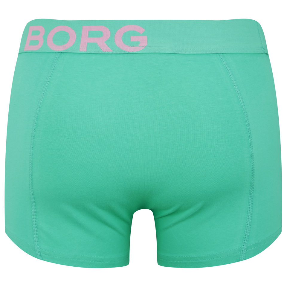 Bjorn Borg Seasonal Solids Men's Mid Tones Boxer Shorts - Mint Leaf