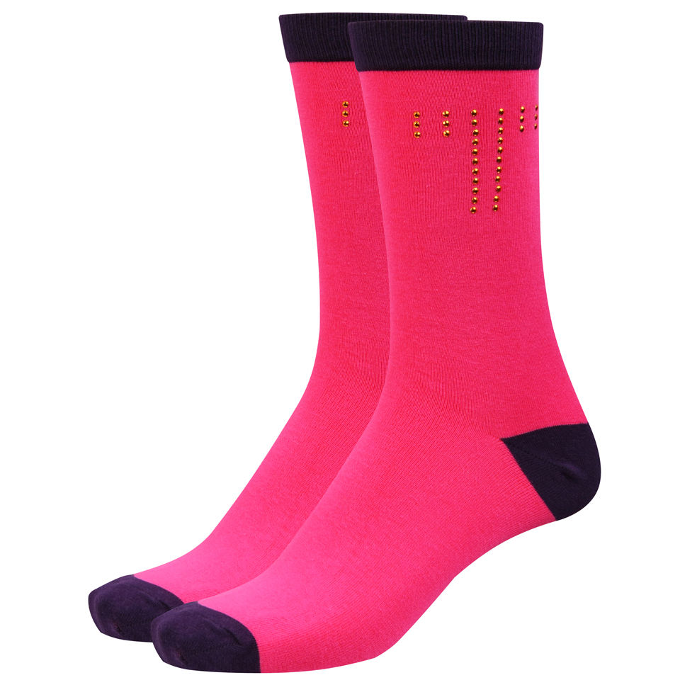 Ted Baker Shauny Crystal T 3 Pack Socks - Pink Multi
