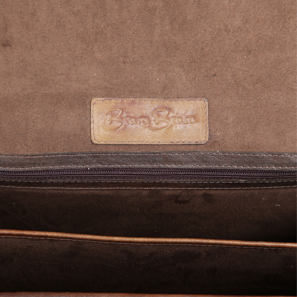 Beara Beara El Dorado Large Double Compartment Leather Satchel - Brown