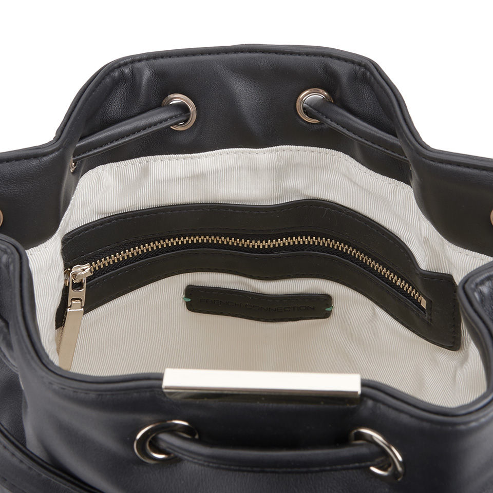 French Connection Women's Classic PU Duffle Bag - Black