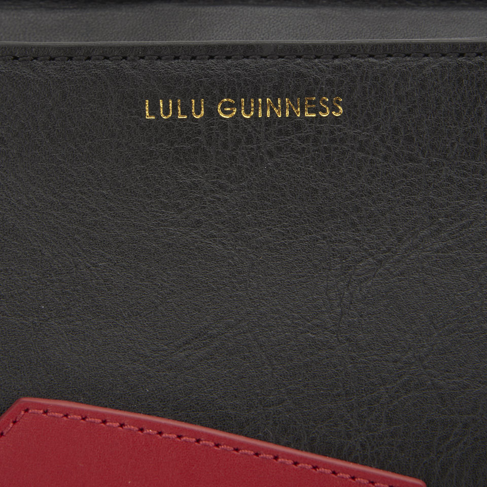 Lulu Guinness Women's Pixie Abstact Lips Cross Body -  Black
