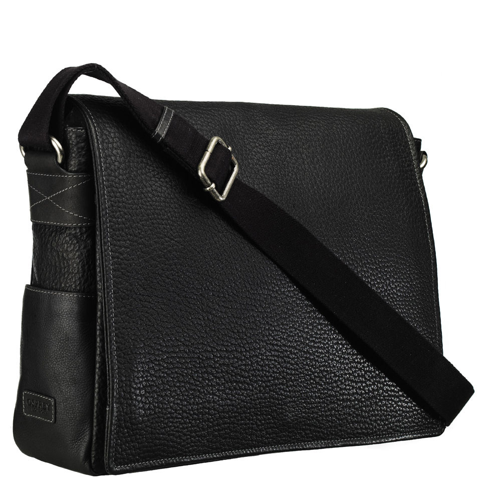Osprey leather messenger bag top