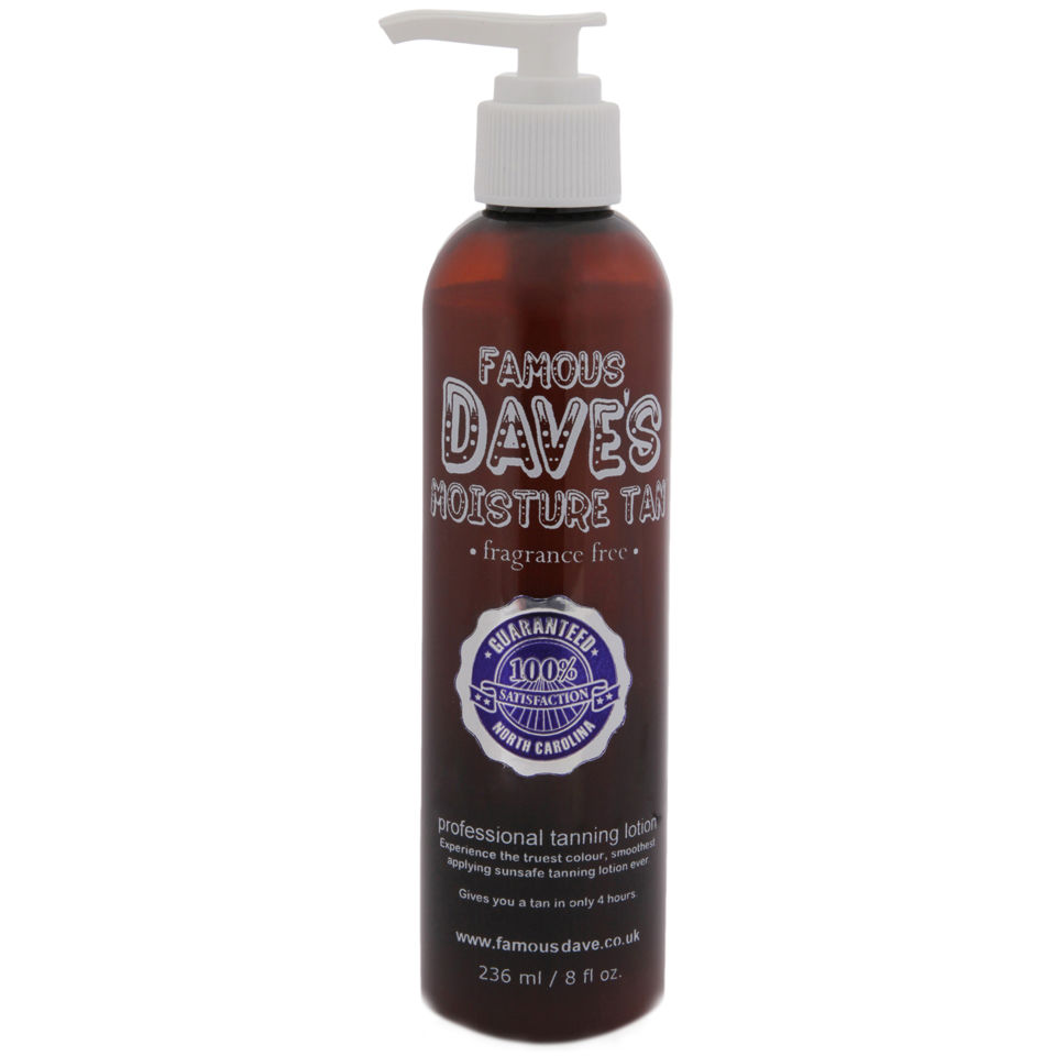 Famous Dave's Moisture Tan Self Tanning Lotion (118ml)