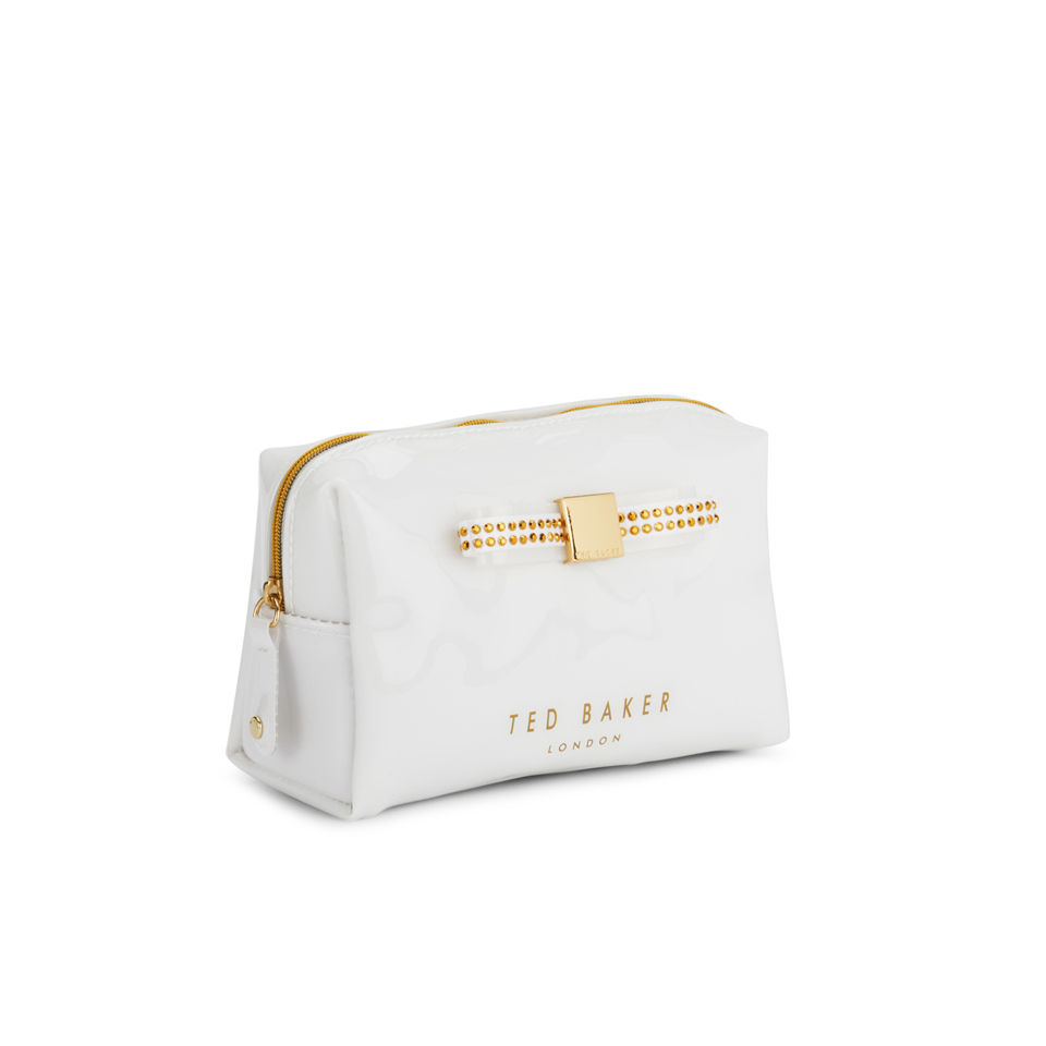 Ted Baker Gemlor Small Jewel Bow Wash Bag - White