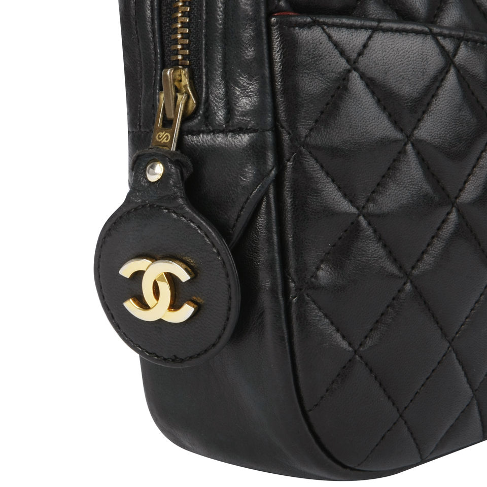 Chanel Quilted Leather Shoulder Bag - Black