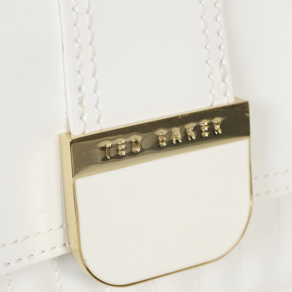 Ted Baker Women's Benet Quilted Enamel Clutch Bag - White