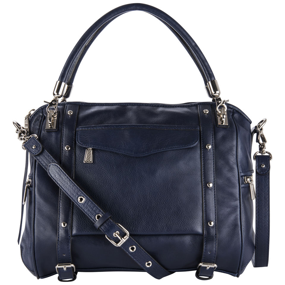 Rebecca Minkoff Cupid Leather Grab Bag Sapphire