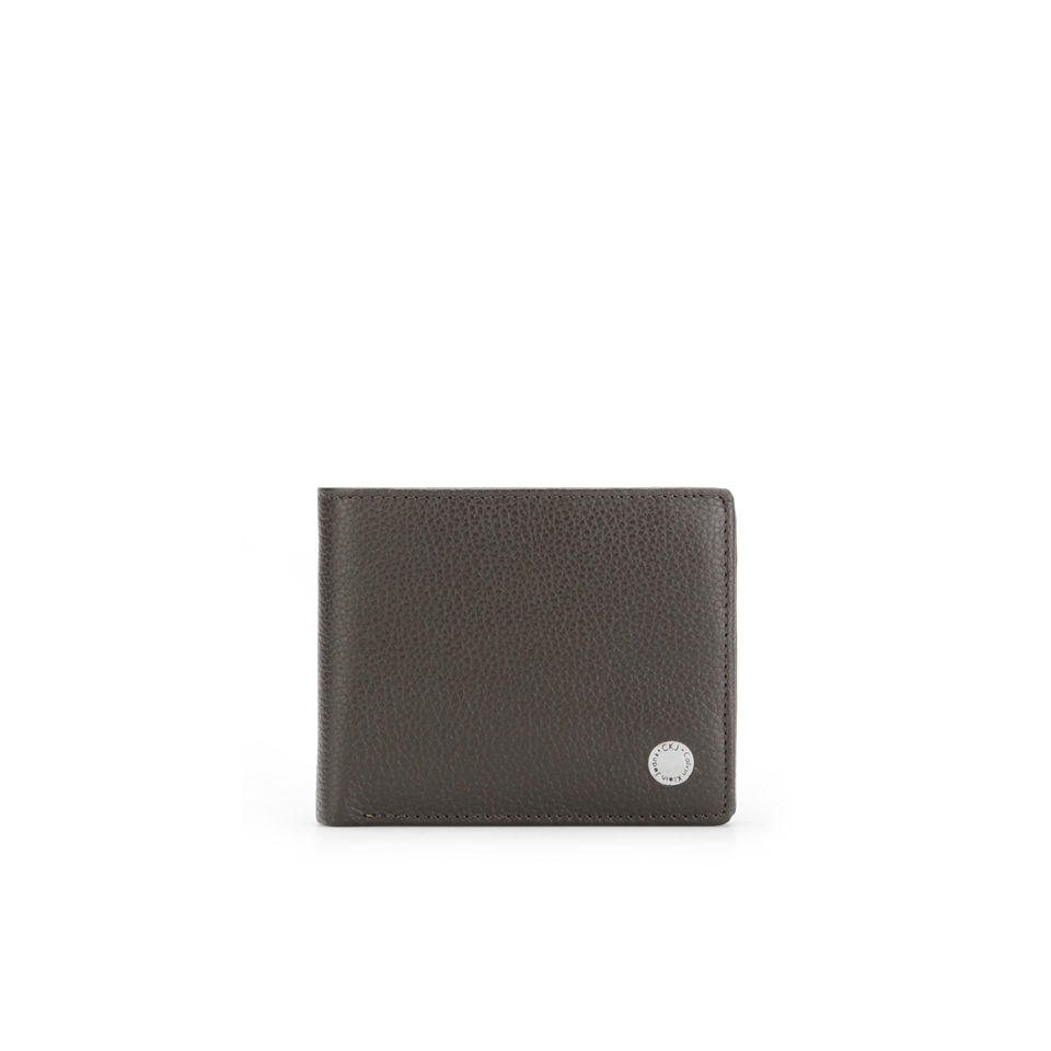 Calvin klein leather shop wallet 5cc coin