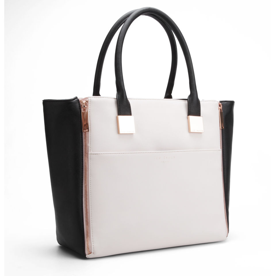 Ted Baker Women's Leyah Cross Hatch Wing Tote Bag - Black/Nude
