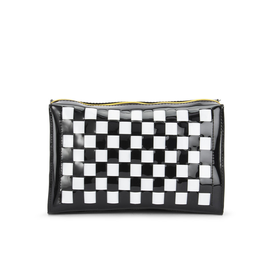Ted Baker Hallor Woven Large Wash Bag - Black and White