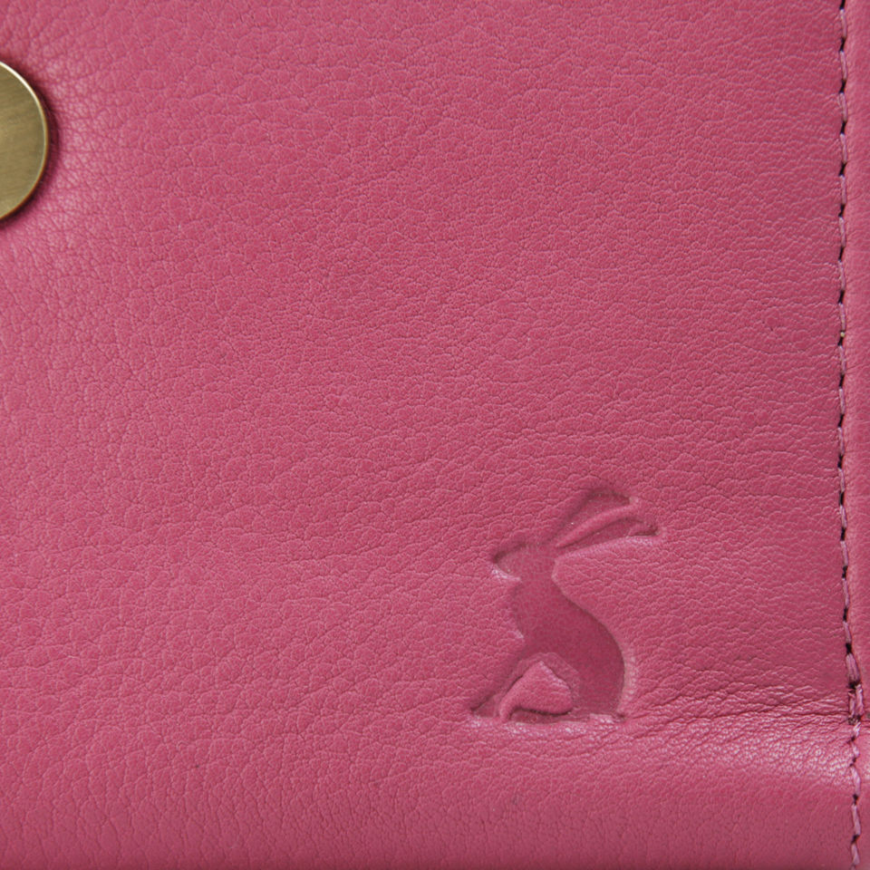 Joules Finchley Leather Purse - Dark Pink