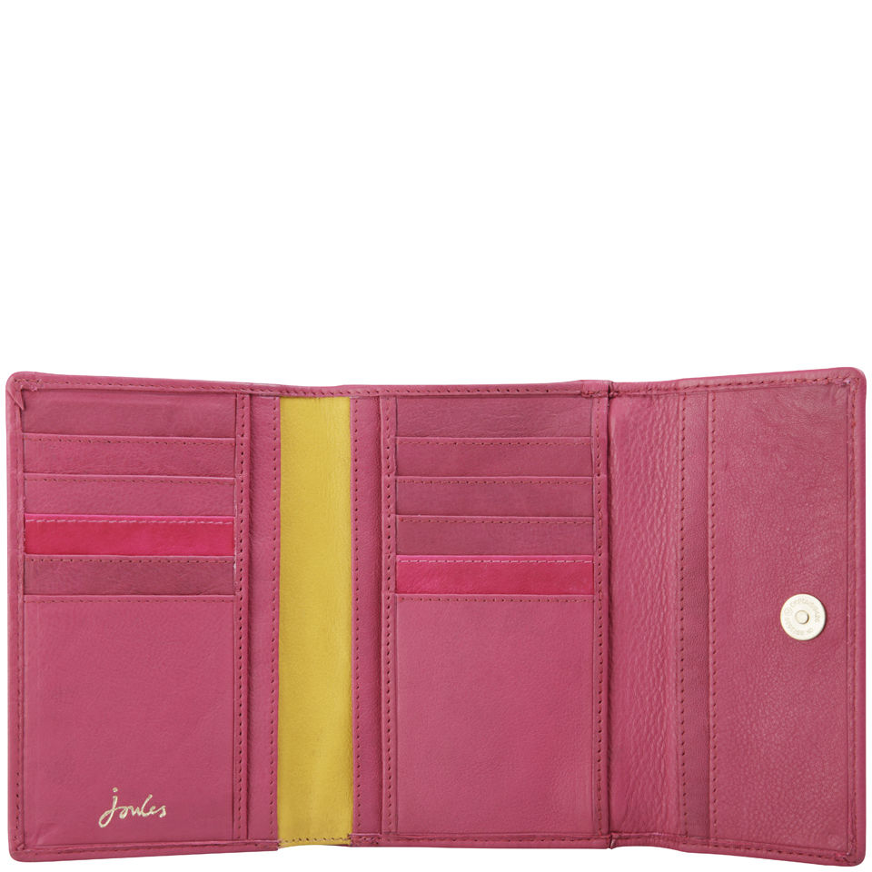 Joules Finchley Leather Purse - Dark Pink