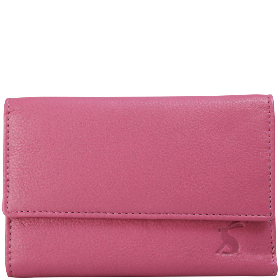Joules Finchley Leather Purse - Dark Pink