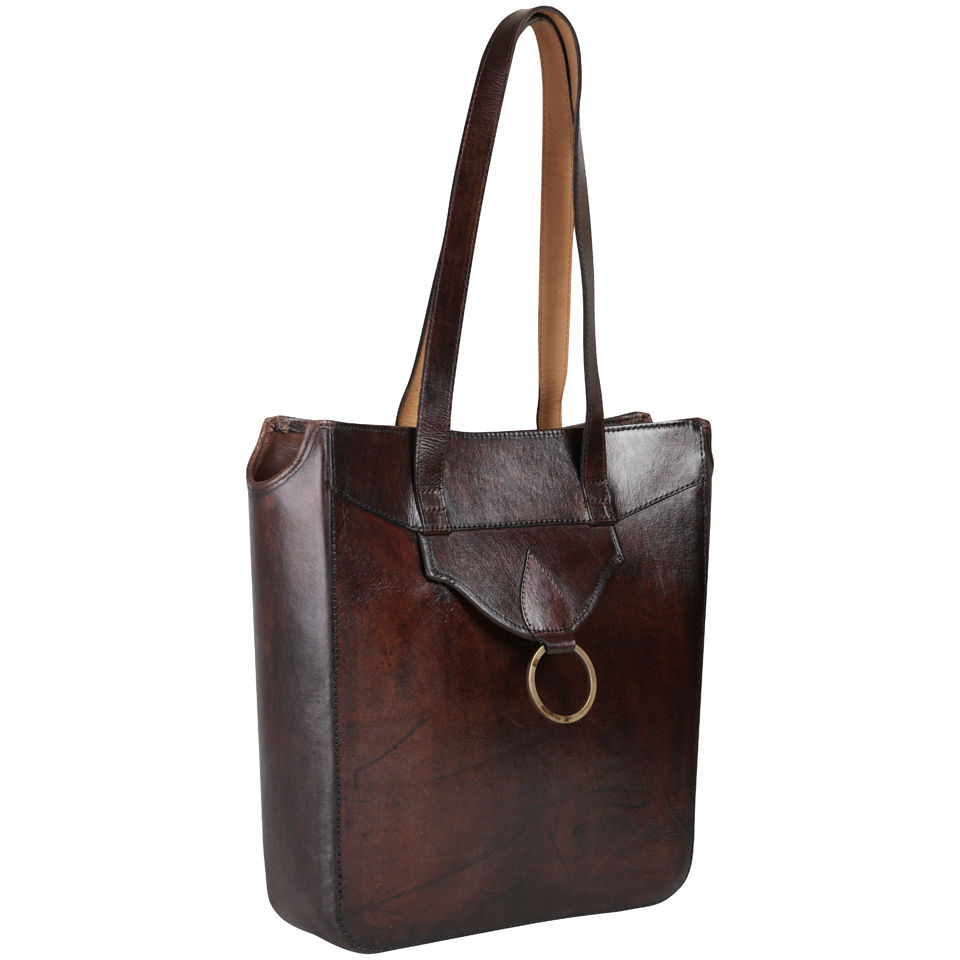 Beara Beara Carla Leather Shoulder Bag - Brown
