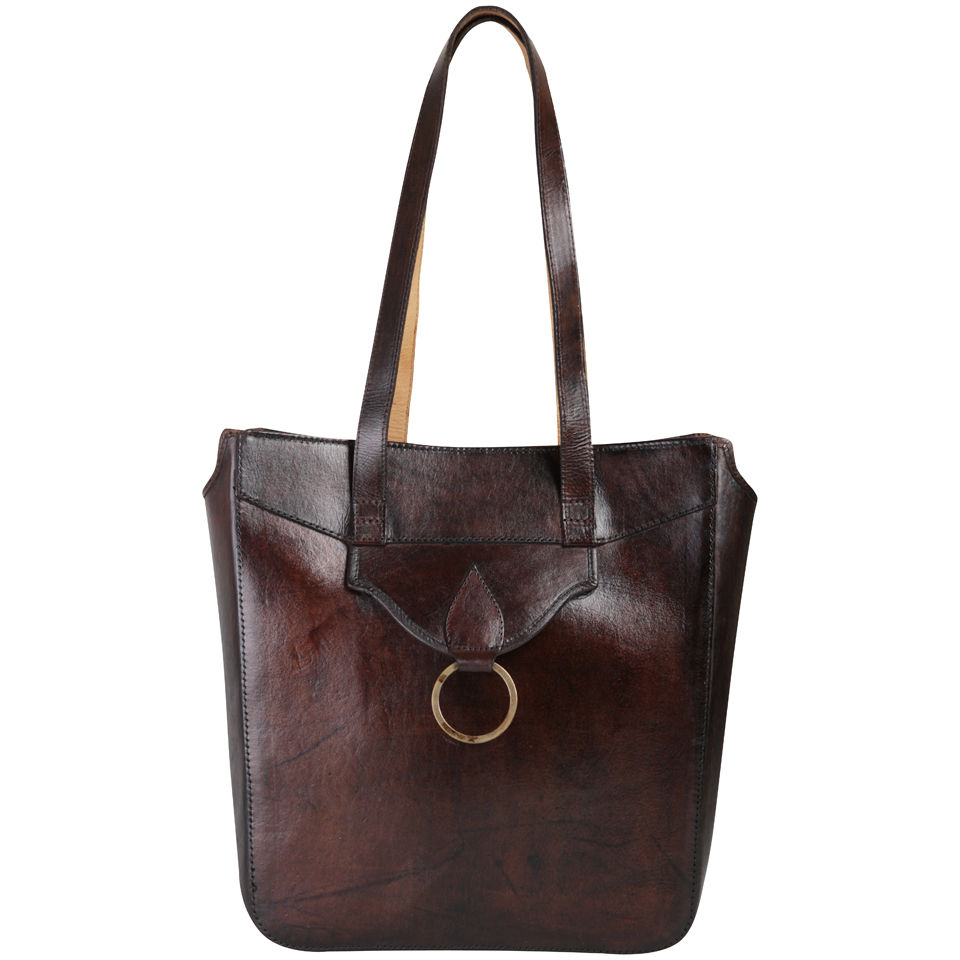 Beara Beara Carla Leather Shoulder Bag - Brown