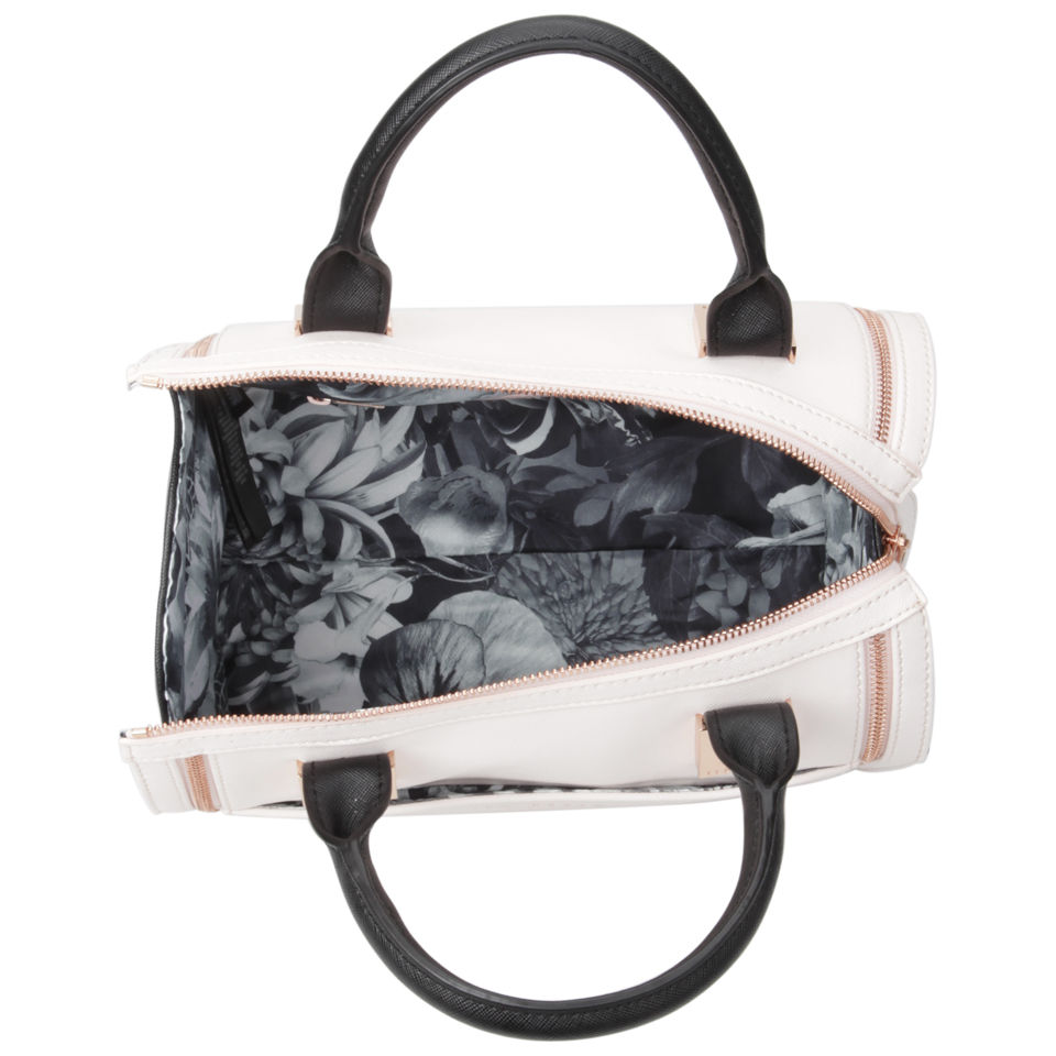 Ted Baker Women's Naro Cross Hatch Bowler Bag - Nude/Black