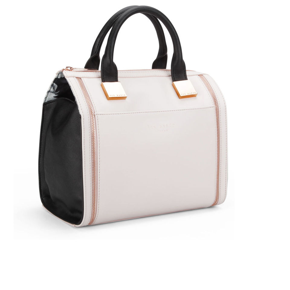 Ted Baker Women's Naro Cross Hatch Bowler Bag - Nude/Black