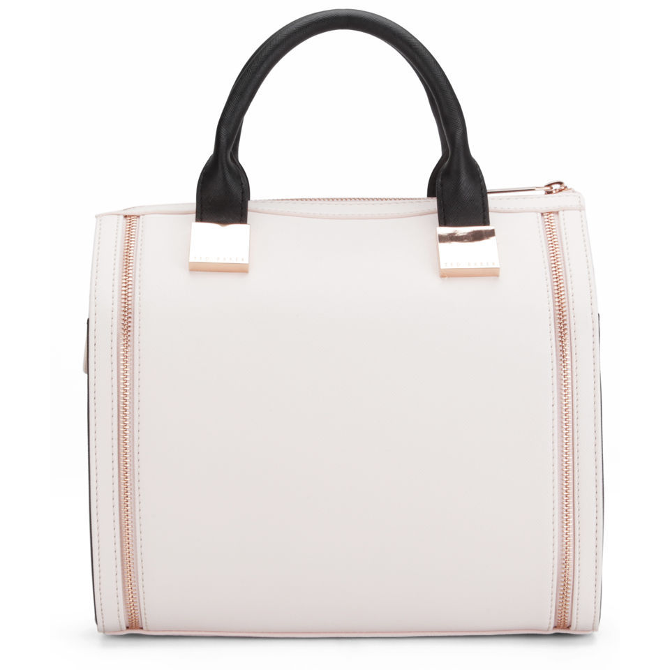 Ted Baker Women's Naro Cross Hatch Bowler Bag - Nude/Black