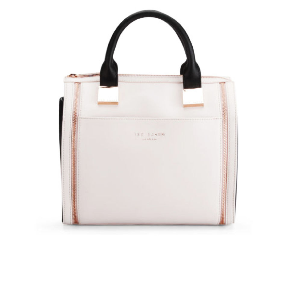 Ted Baker Women's Naro Cross Hatch Bowler Bag - Nude/Black