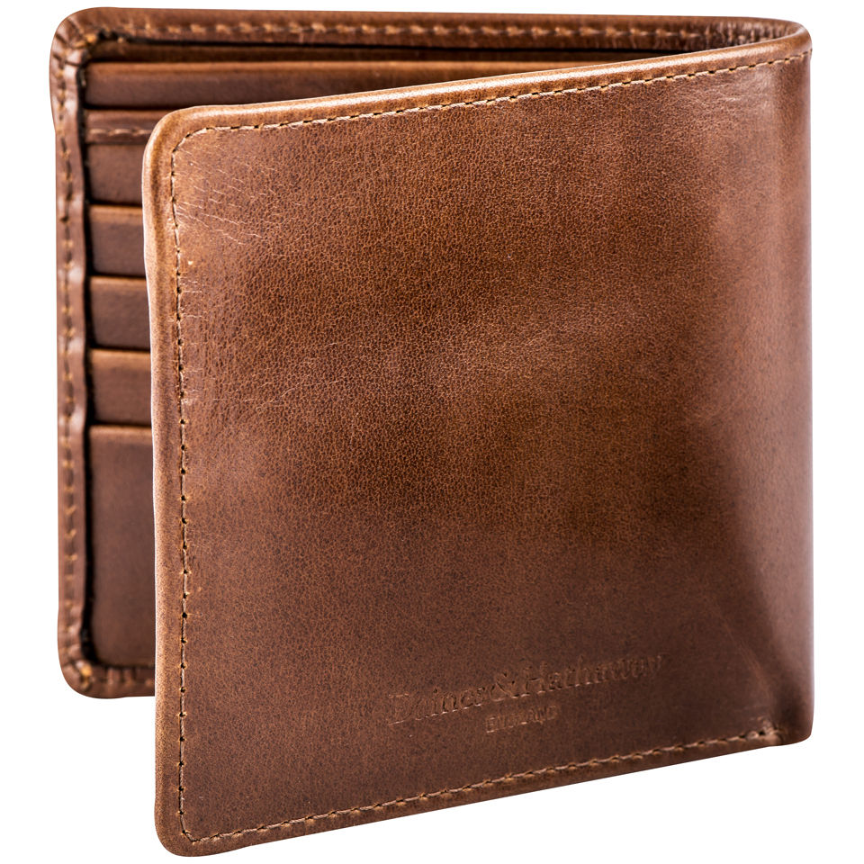 Daines & Hathaway Notecase Leather Wallet - Brooklyn Brown