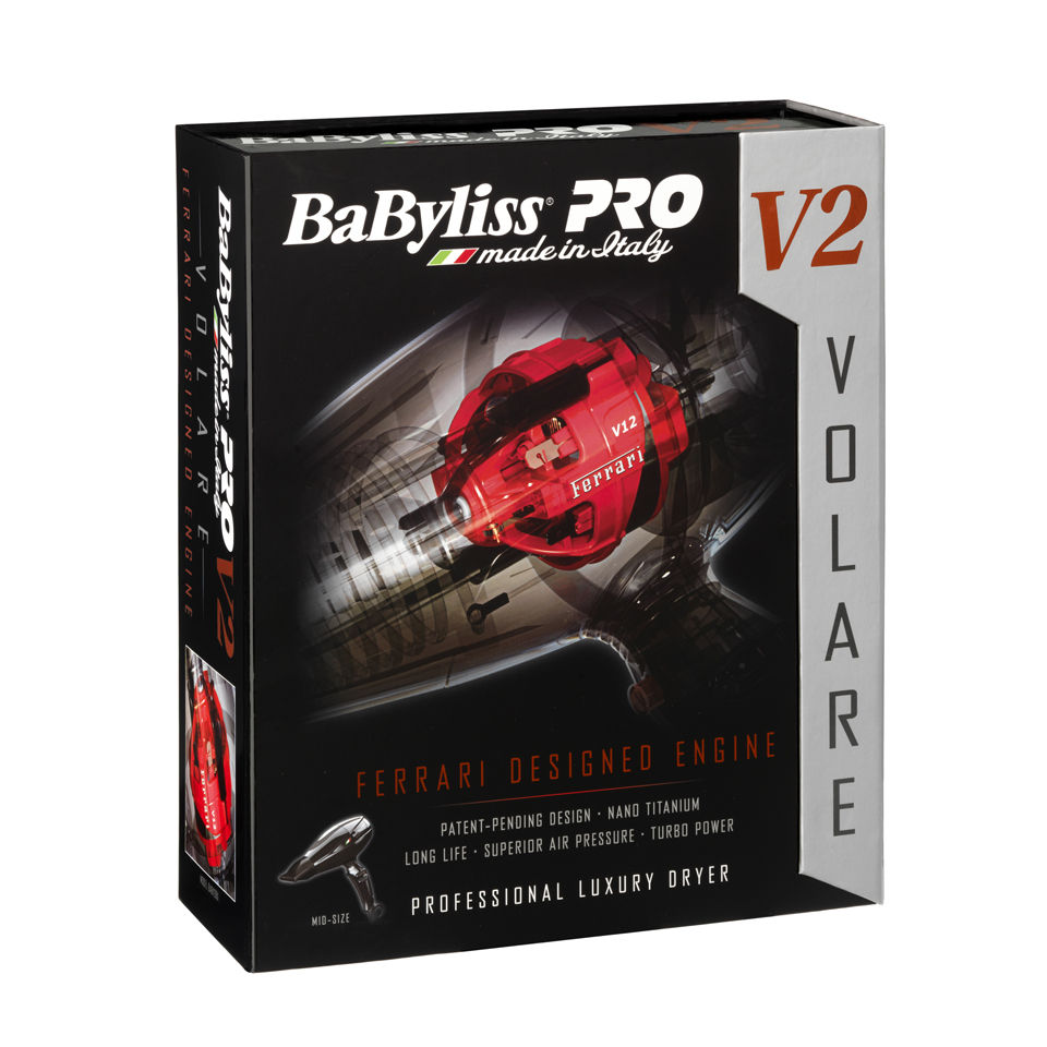 BaByliss PRO Volare V2 Black Compact Dryer