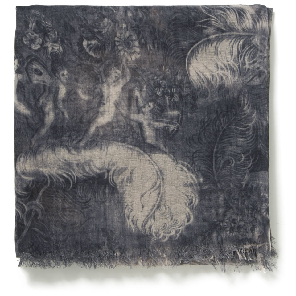 Maison Scotch Lightweight Scarf - Angel Print