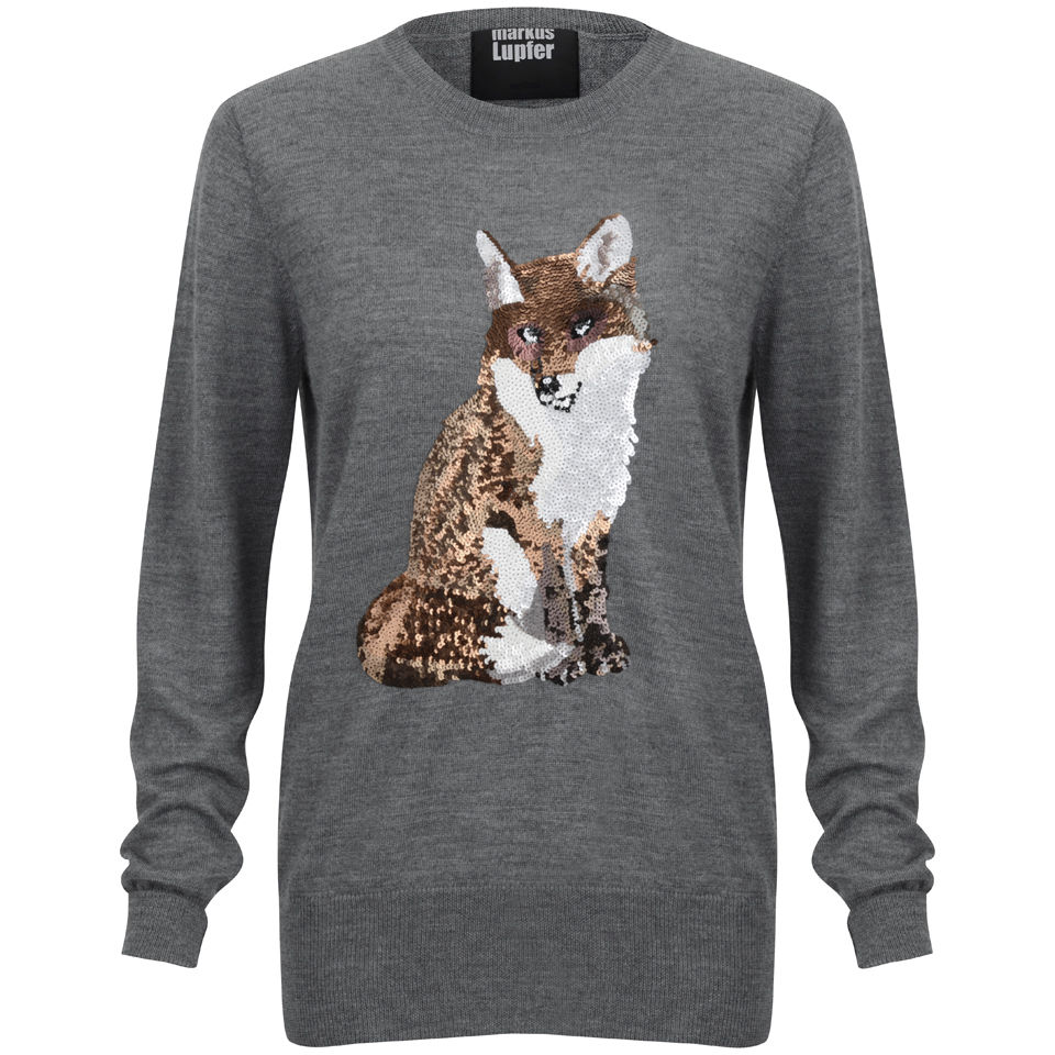 贅沢 Lupfer Markus Women's Coggles | Grey Medium - Jumper Sequin Fox Sサイズ