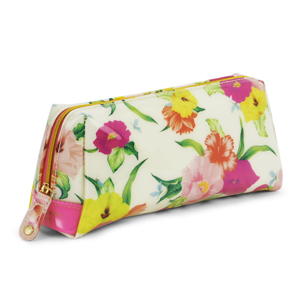 Ted Baker Lopit Flowers At High Tea Large Wash Bag - Cream
