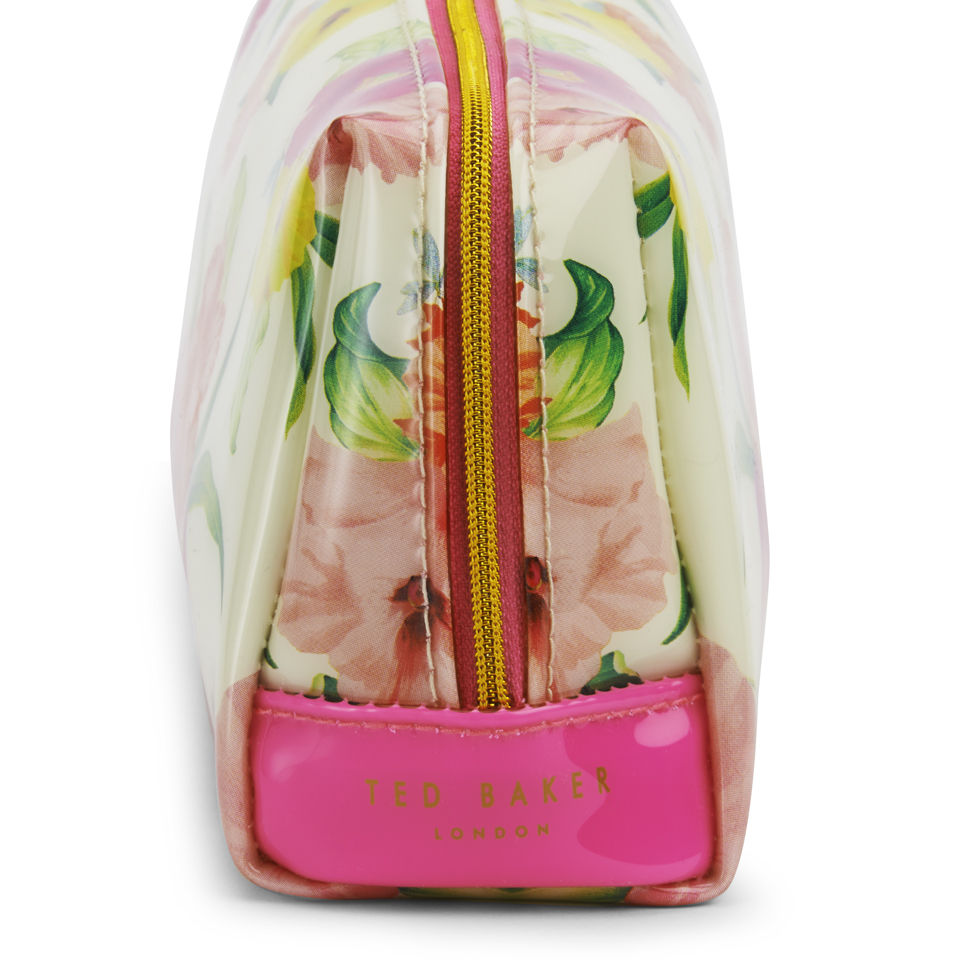 Ted Baker Lopit Flowers At High Tea Large Wash Bag - Cream
