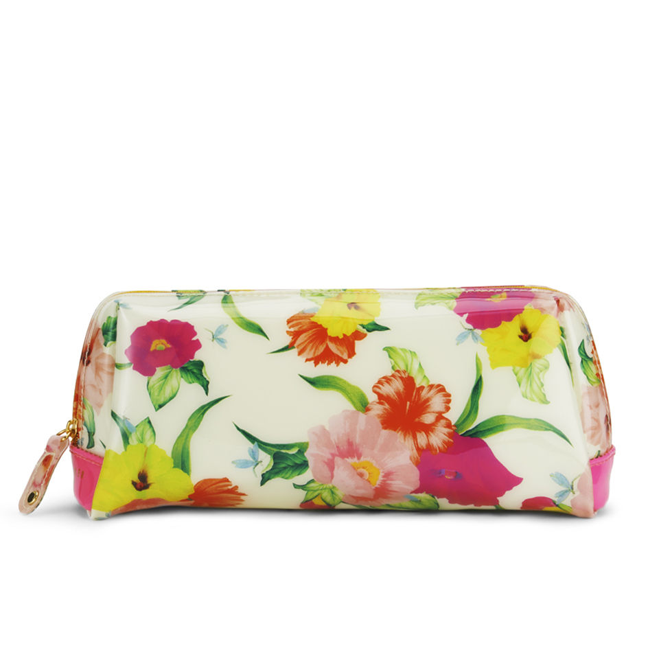 Ted Baker Lopit Flowers At High Tea Large Wash Bag - Cream