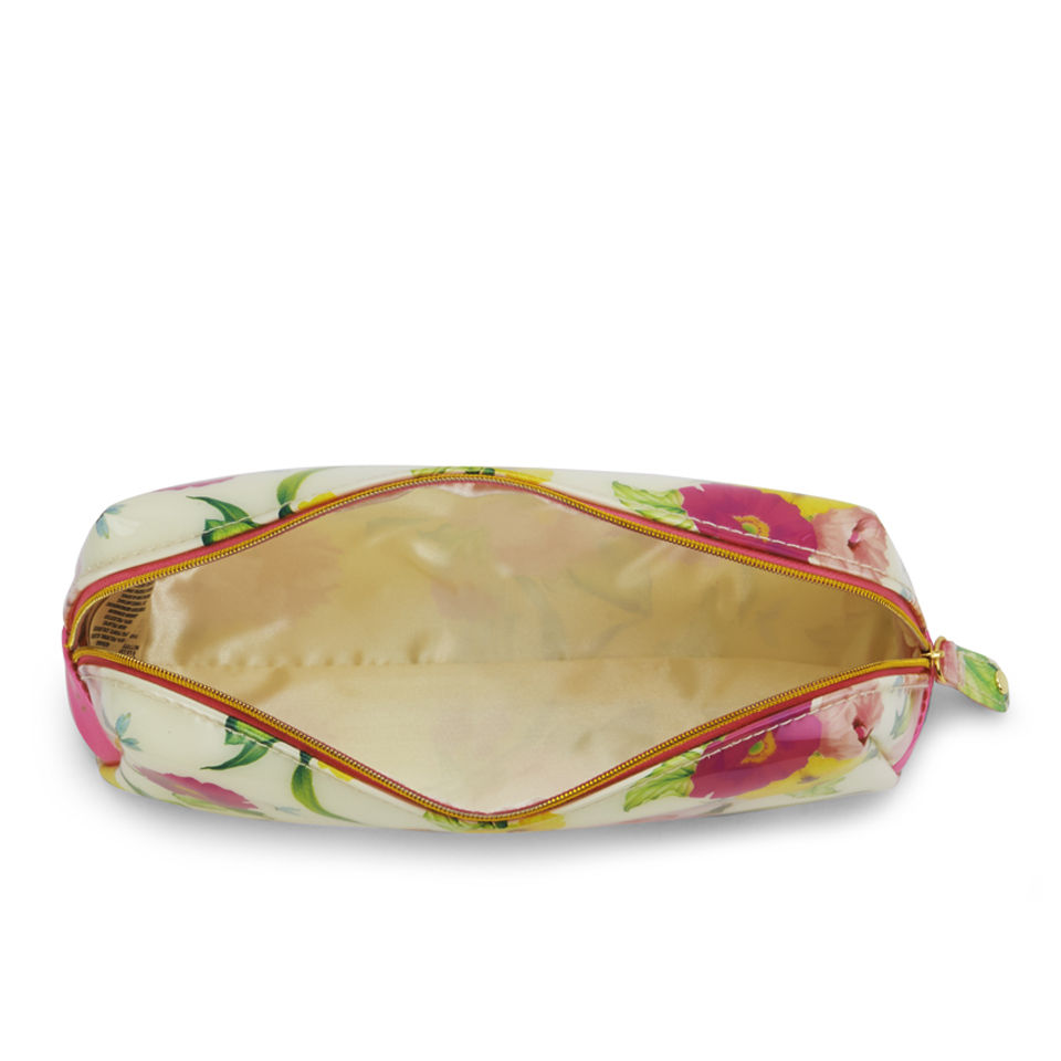 Ted Baker Lopit Flowers At High Tea Large Wash Bag - Cream