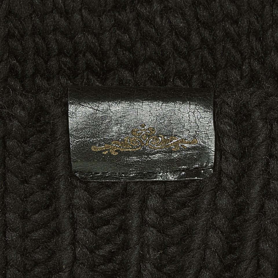Urbancode Faux Fur Pom Pom Beanie Hat - Black