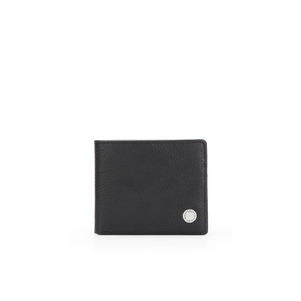 Calvin Klein Jeans Seal Slimfold 8cc Leather Wallet - Black