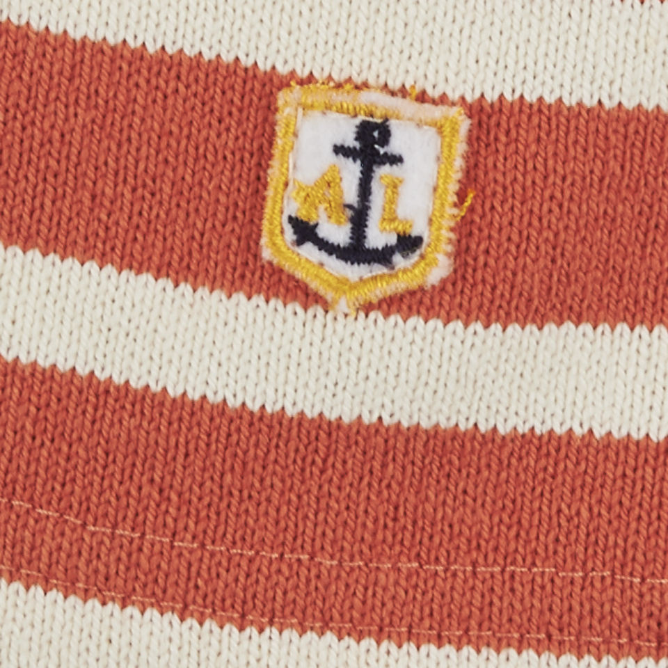 Nigel Cabourn X Armor Lux Men's Grandad T-Shirt - Orange Nigel Cabourn X Armor Lux Men's Grandad T-Shirt - Orange