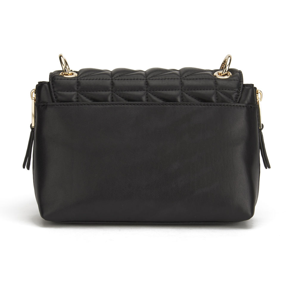 Karl Lagerfeld K/Kuilted Mini Handbag - Black/Gold