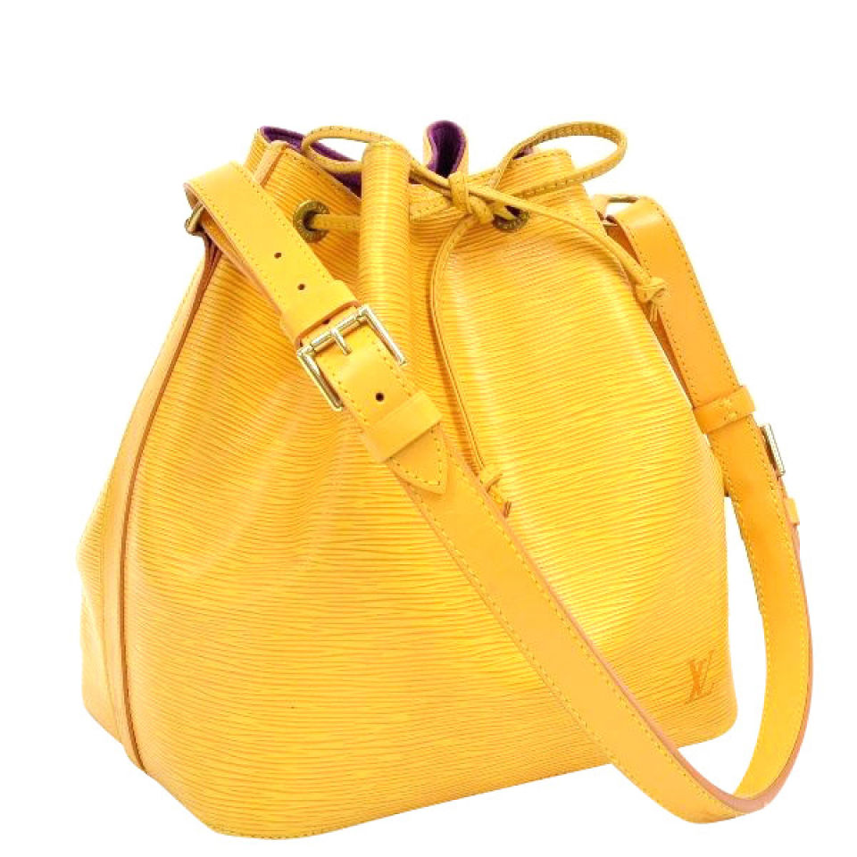 Louis Vuitton Vintage Yellow Epi Leather NOE Petit Shoulder Bag