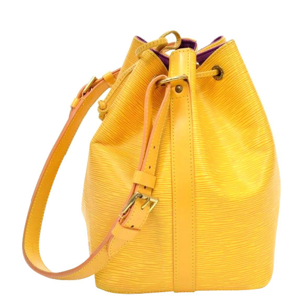 Louis Vuitton Vintage Yellow Epi Leather NOE Petit Shoulder Bag